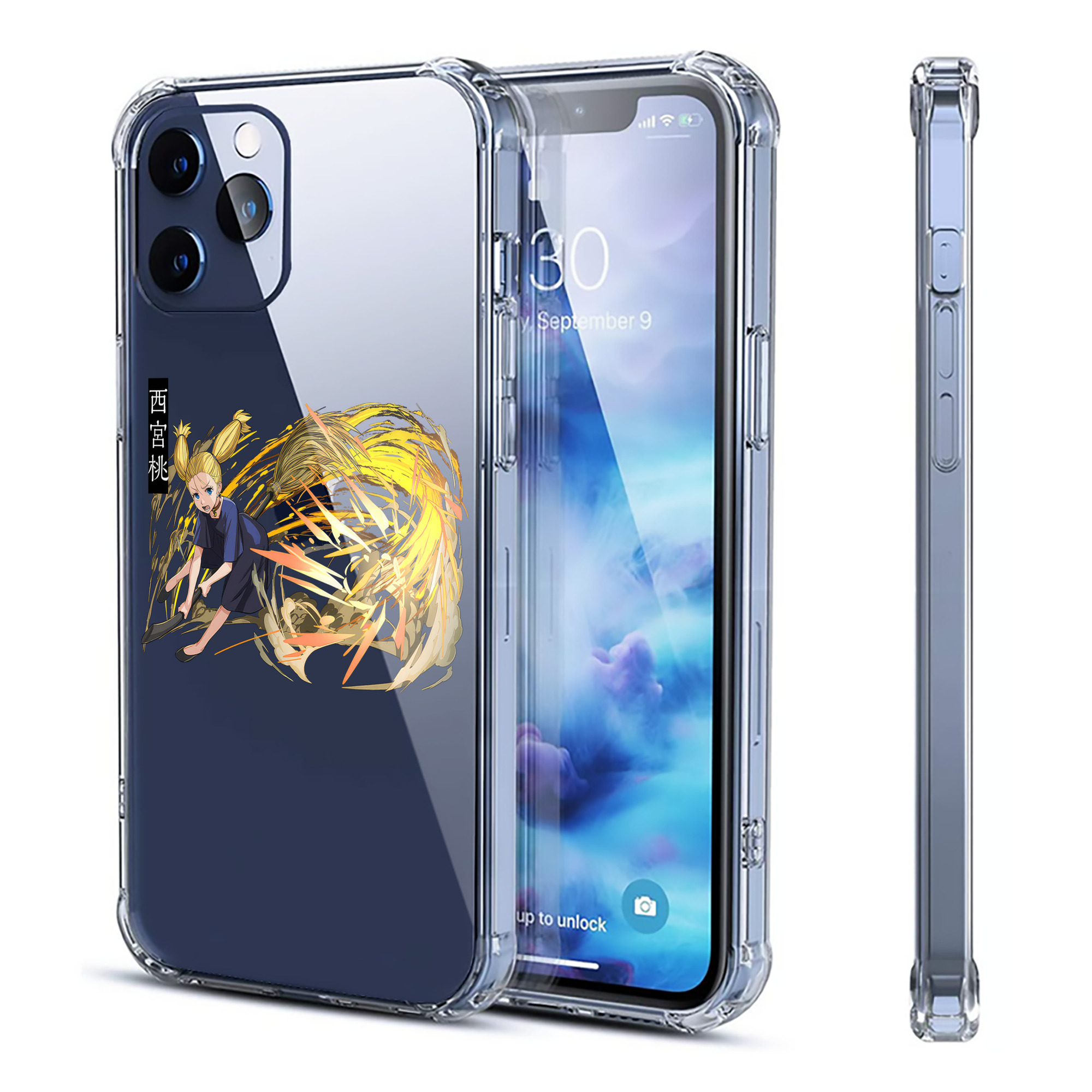 （画像用） 呪術廻戦 Jujutsu Kaisen 【iPhone 12シリーズ対応】透明スマホケース（クリアソフトケース）